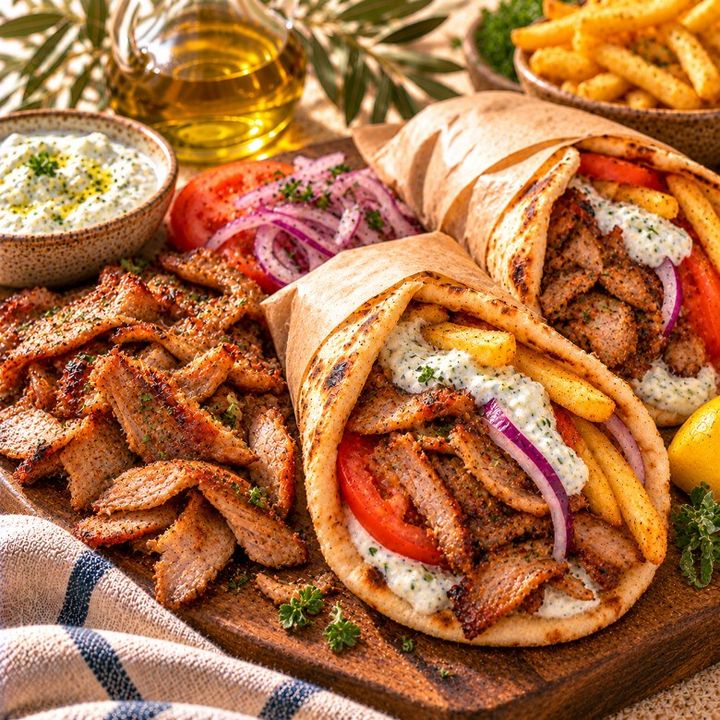 Gyros uit de pan